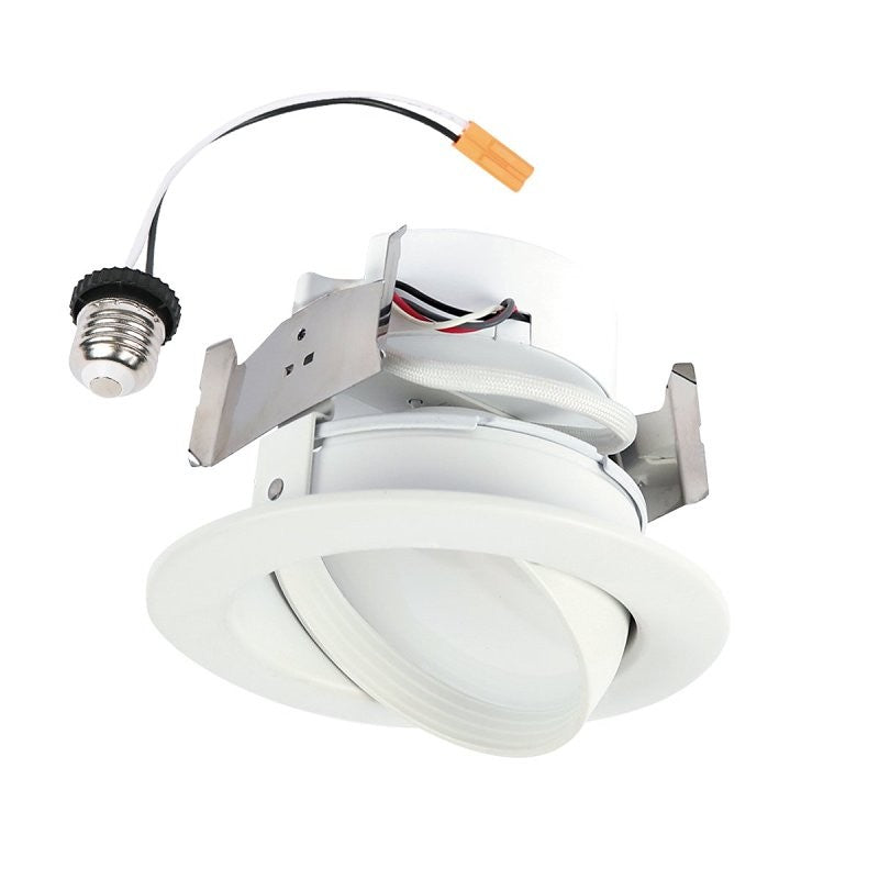 Halo RA4 Series RA4LS9FSD2W1EWH Downlight, 8.8 W, 120 V, LED Lamp, Matte
