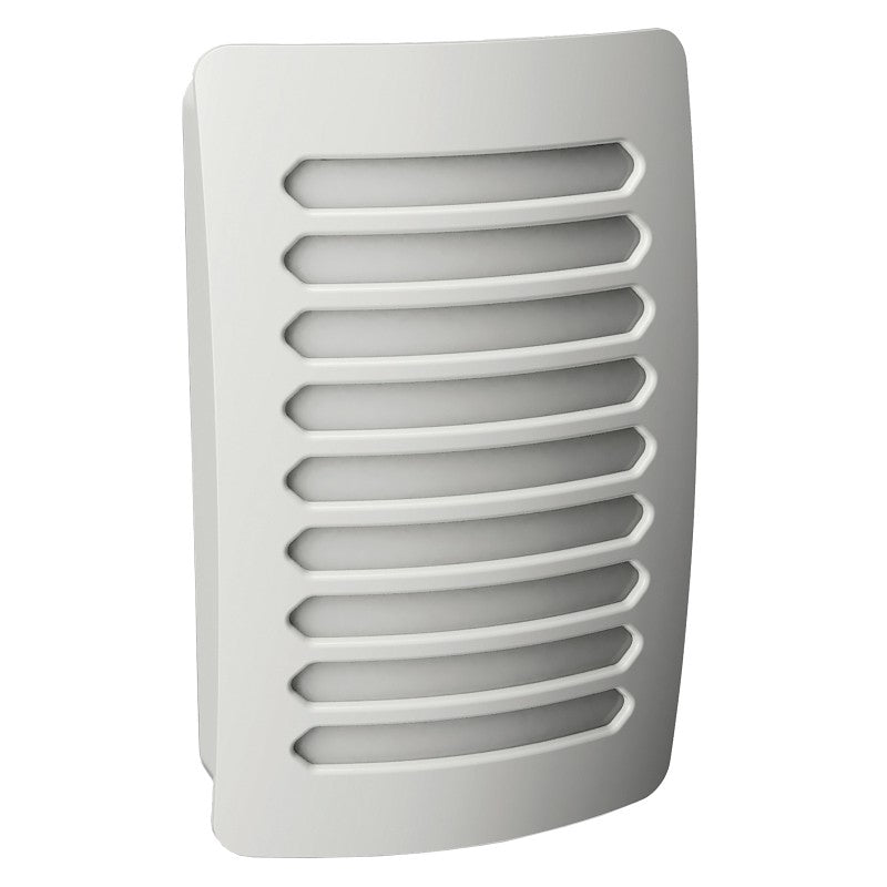 AmerTac Louver Decoplug NL-DPLV-W Night Light, 2.75 in W x 1.35 in D x 4.5 in H Dimensions, White Fixture, 120 V, 0.9 W