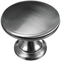 Bi-Fold Folding Door And Cabinet Knob 1-3/4 Inch Zinc Die Cast Satin Nickel