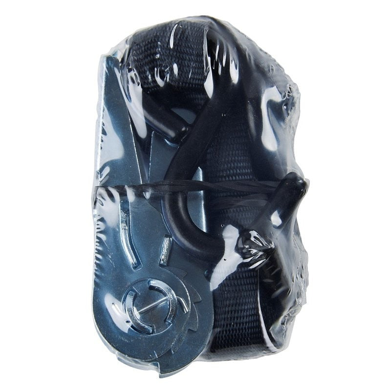 Keeper 89511 Tie-Down, 1 in W, 10 ft L, Polyester, Black, 400 lb Working Load, S-Hook End (Pack of 12)