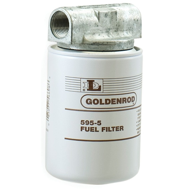 DL Goldenrod 595 Series Fuel Filter, 50 psi Pressure, 1 in Connection, NPT, 25 gpm