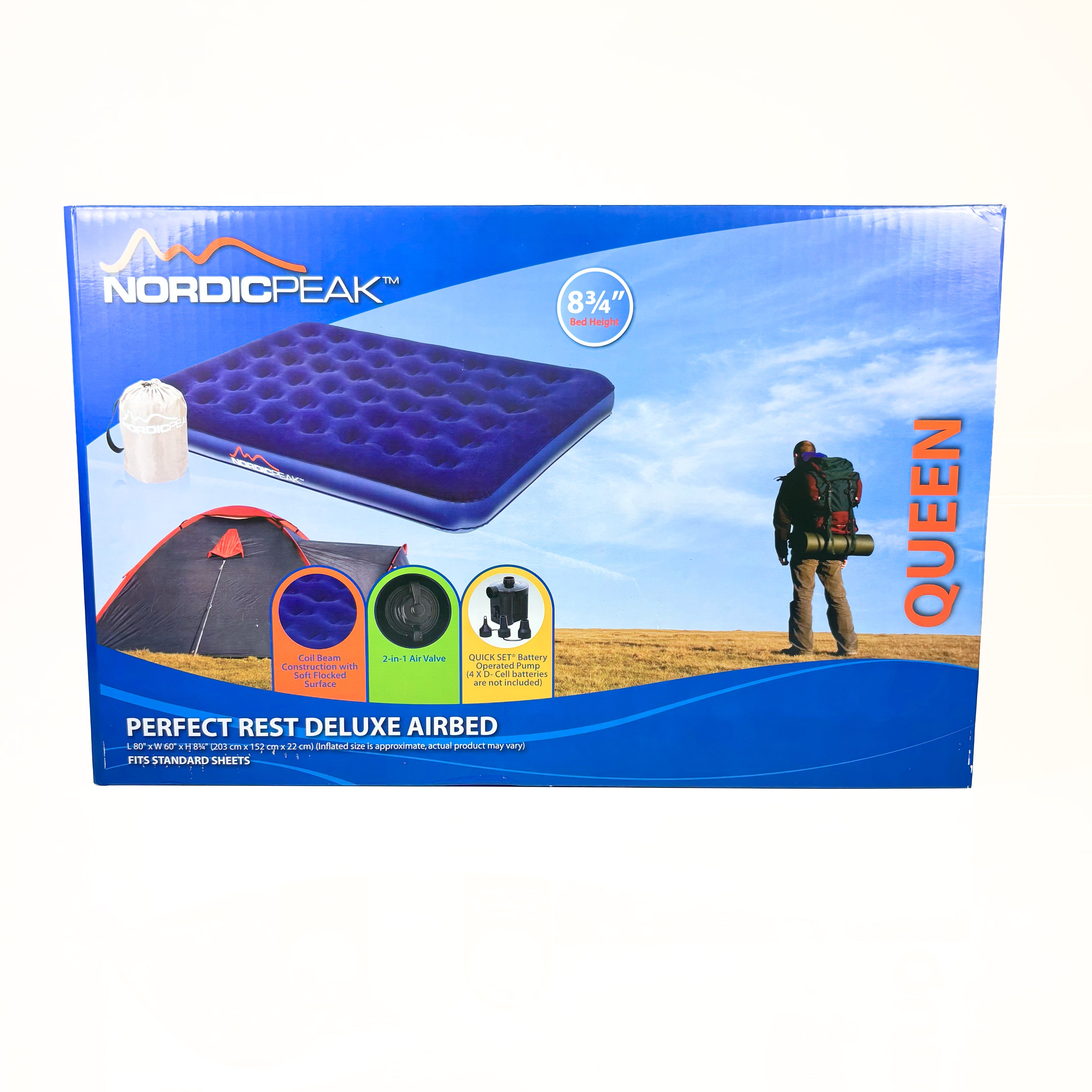Queen Size Perfect Rest Deluxe Air Bed And Pump (POS)