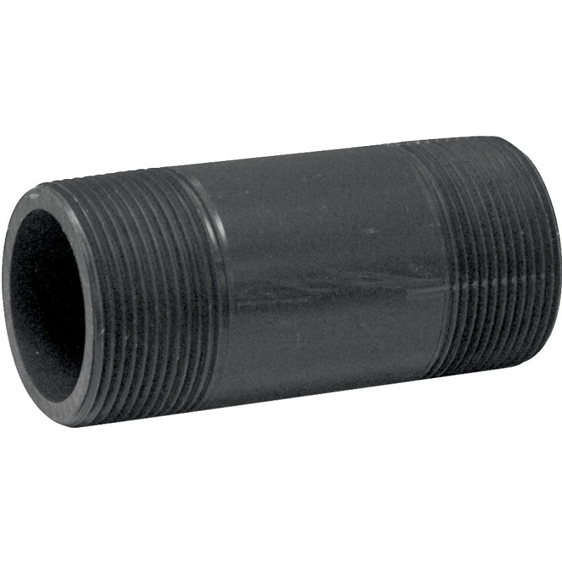 Genova P-112-4 Pipe Nipple, 1-1/2 in, MIP x MIP, PVC, Gray, SCH 80 Schedule, 4 in L