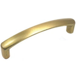 Laurey Aventura Series 74610 Cabinet Pull, 4.1 in L Handle, 0.47 in H Handle, 0.9 in Projection, Zinc, Champagne Brass