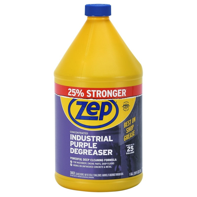 Zep R45810 Industrial Cleaner and Degreaser Concentrate, 1 gal, Liquid, Ether-Like, Purple (Pack of 4)