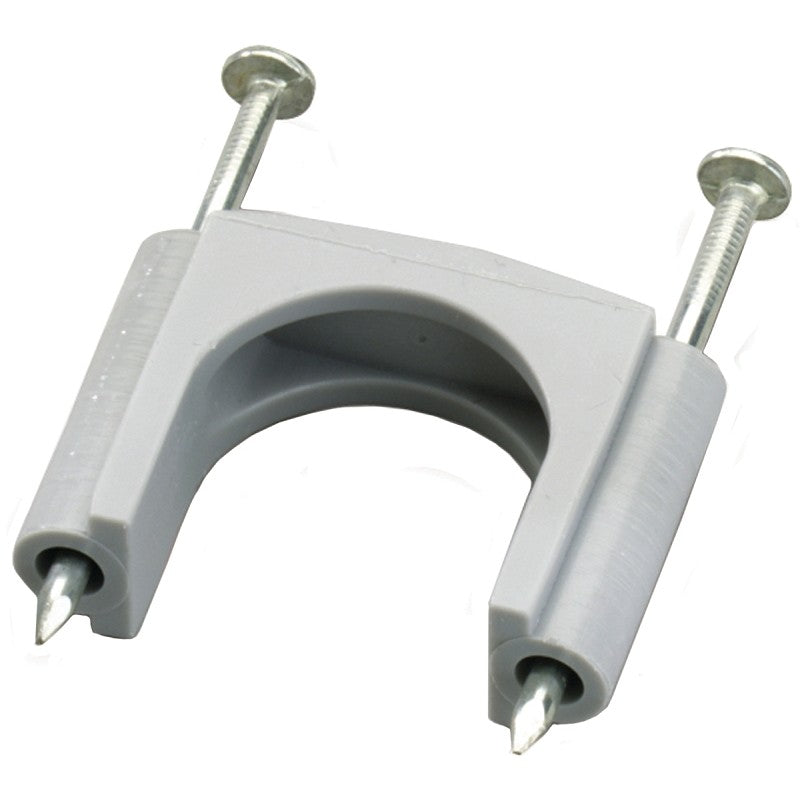 Gardner Bender GSE-505 Staple, 5/8 in W Crown, 1-3/4 in L Leg, Polyethylene, Electro-Plated (Pack of 6)