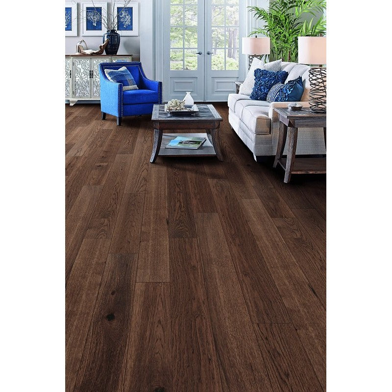 Healthier Choice Flooring HCE603D03 Flooring Plank, 1-1/2 to 6 ft L, 6-1/2 in W, Micro Bevel Edge, Hickory Wood