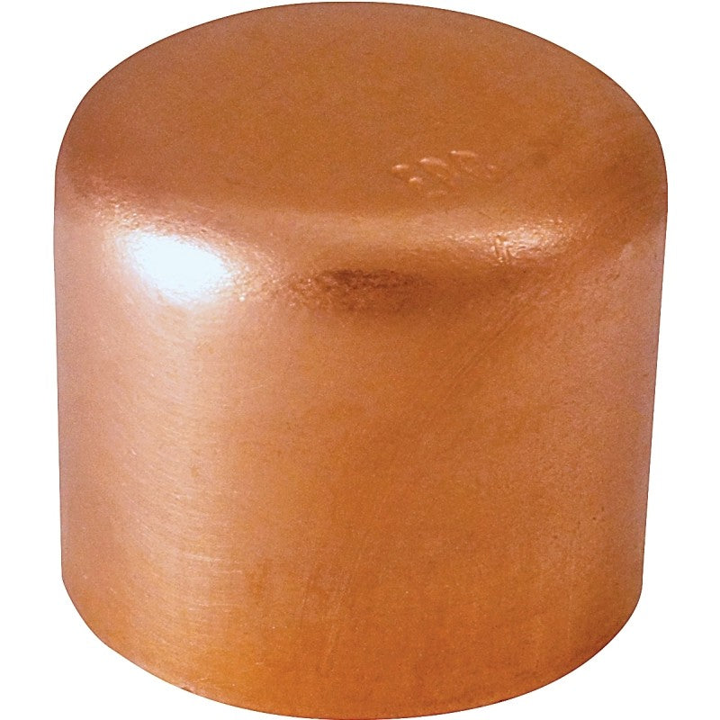 Elkhart Products 30636 Tube Cap, 1-1/2 in, Sweat, Wrot Copper