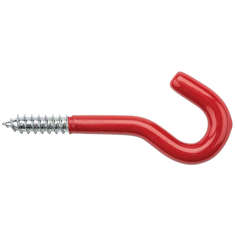 National Hardware V2211 Series N188-006 Storage Screw Hook, 3-5/8 in L, 1-1/2 in H, 2-3/8 in Projection, 50 lb, Steel