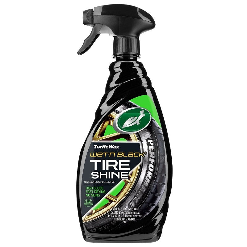 Turtle Wax WET'N BLACK T217RA Tire Shine, 23 fl-oz, Liquid, Fresh Leather