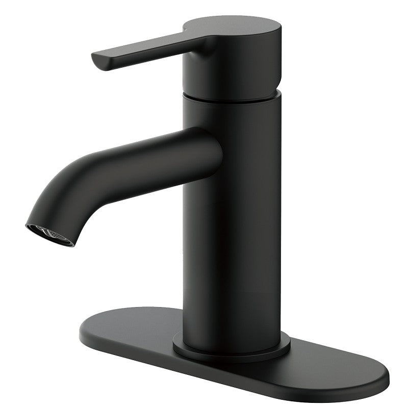 Boston Harbor FS6A0128BL Lavatory Faucet, 1.2 gpm, 1-Handle, 1 or 3-Faucet Hole, Metal/Plastics