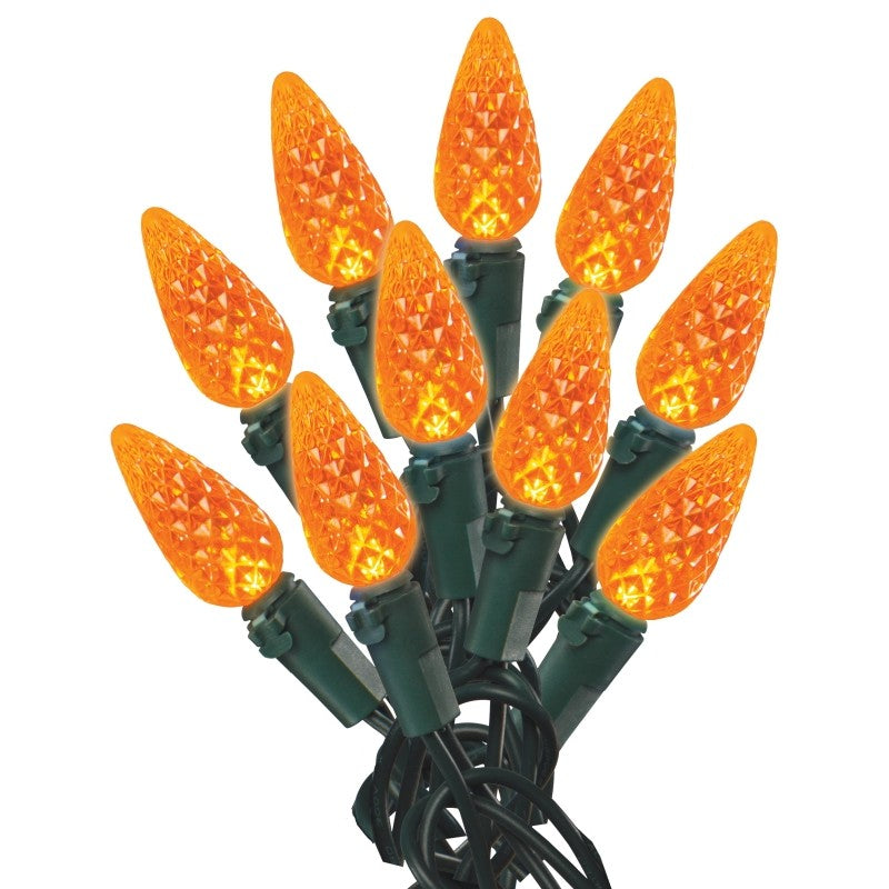 Hometown Holidays W11L1864 Light Set, Halloween, 120 V, 4.8 W, 60-Lamp, Orange Lamp, 25,000 hr Average Life