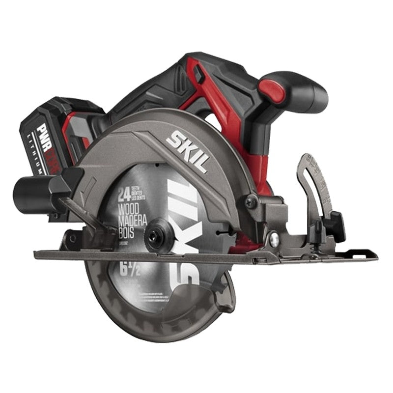 Skil CR5413-1A Circular Saw Kit, Battery Included, 20 V, 4 Ah, 6-1/2 in Dia Blade