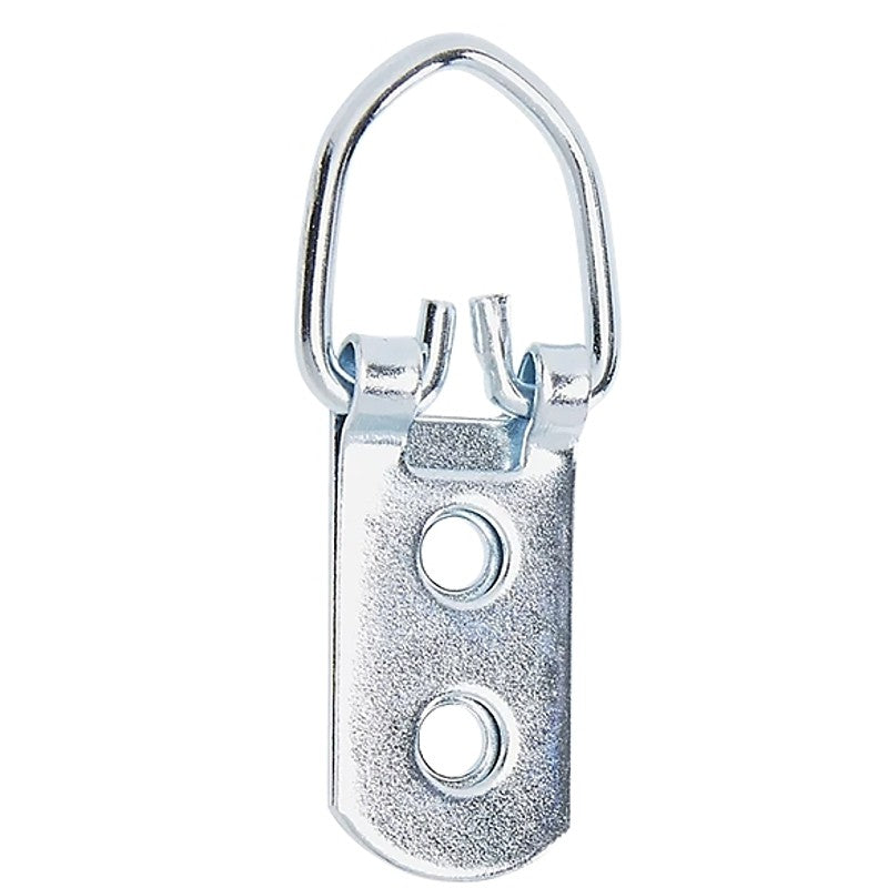 National Hardware TB2527 Series N261-490 Large D-Ring Hanger, 60 lb, Steel, Zinc, Wall Mounting