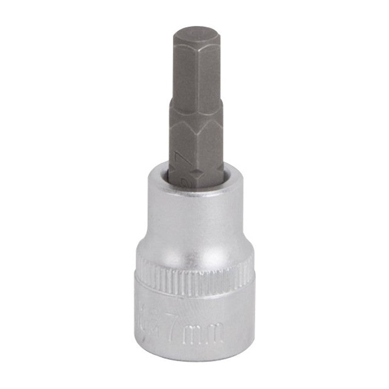 Vulcan 3506007421 Hex Bit Socket, 7 mm Tip, 3/8 in Drive, Chrome, 1-7/8 in OAL
