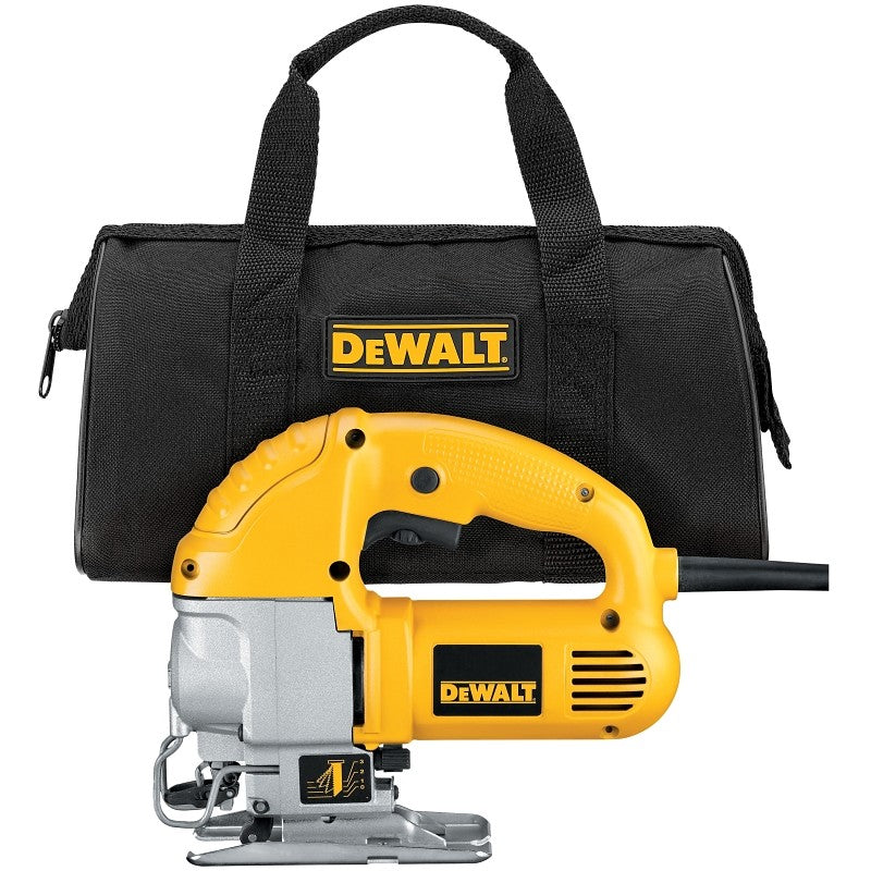 DEWALT DW317K Jig Saw Kit, 5.5 A, 1 in L Stroke, 0 to 3000 spm, Includes: Contractor Bag, DW317 Jig Saw