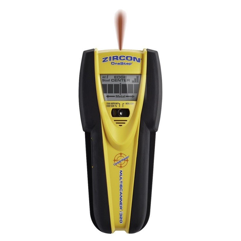 Zircon 63415 Multi-Scanner OneStep i320, 9 V Battery, 3/4 to 3 in Detection, Detectable Material: Metal/Wood