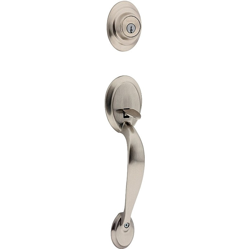 Kwikset 687 DA15LIP Handleset, Satin Nickel, 3 Grade, Metal