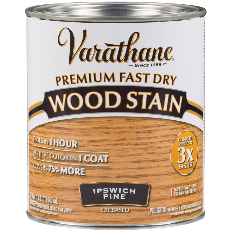 Varathane 262012 Wood Stain, Ipswich Pine, Liquid, 1 qt, Can (Pack of 2)
