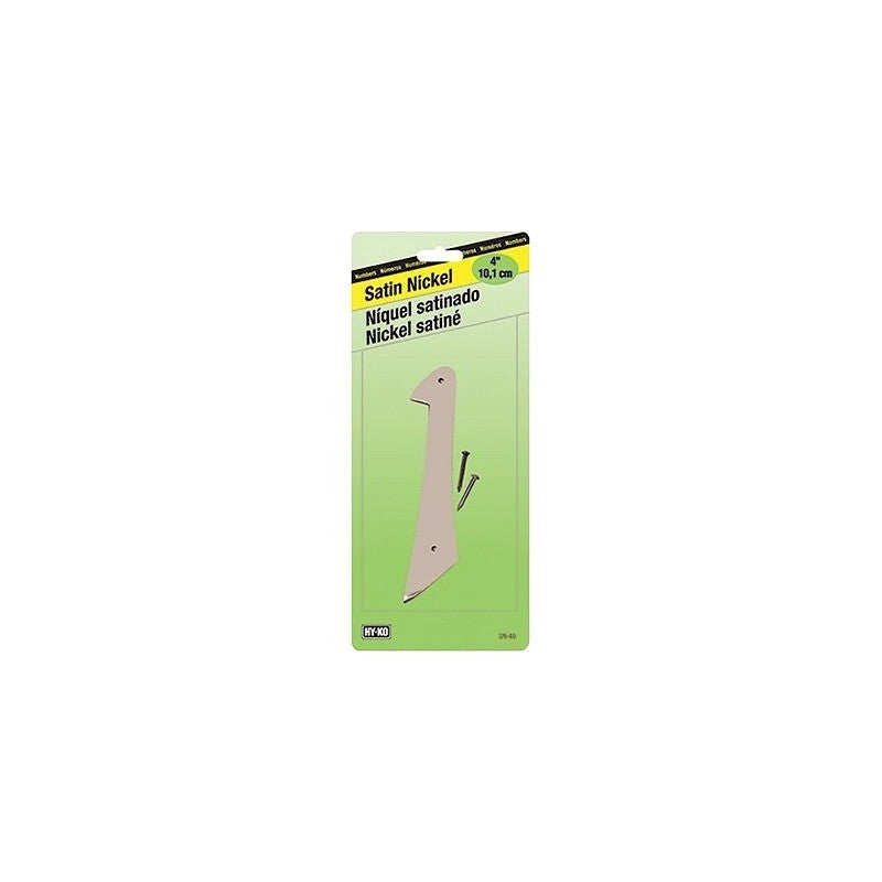 HY-KO SN-40/1 House Number, Character: 1, 4 in H Character, Nickel Character, Zinc (Pack of 10)