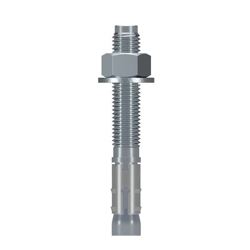 Simpson Strong-Tie Strong-Bolt 2 STB2-75512P1 Wedge Anchor, 3/4 in Dia, 5-1/2 in L, Carbon Steel, Zinc (Pack of 10)