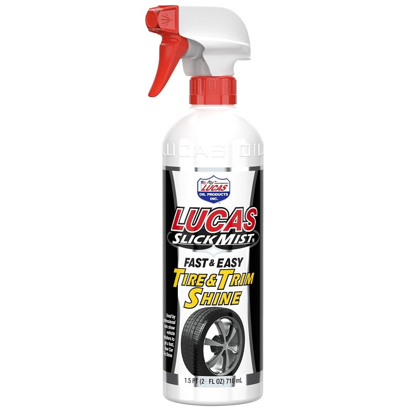Lucas Oil 10513 Slick Mist Tire and Trim Shine, 24 oz Bottle, Liquid, Citrus
