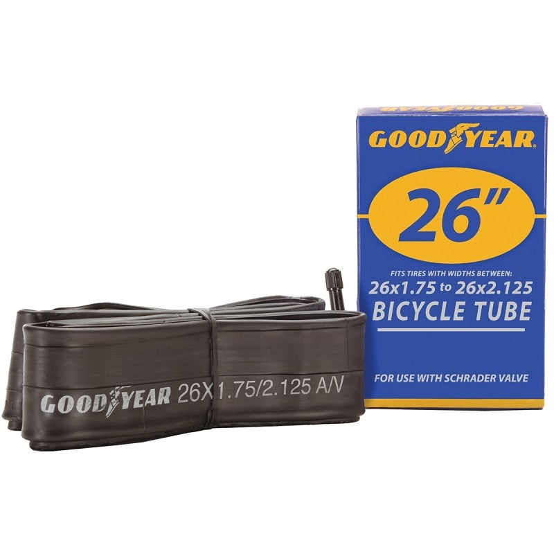 Kent 91079 Bicycle Tube, Butyl Rubber, Black, For: 26 x 1-3/4 in to 2-1/8 in W Bicycle Tires