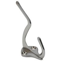 Coat And Hat Hook Satin Chrome