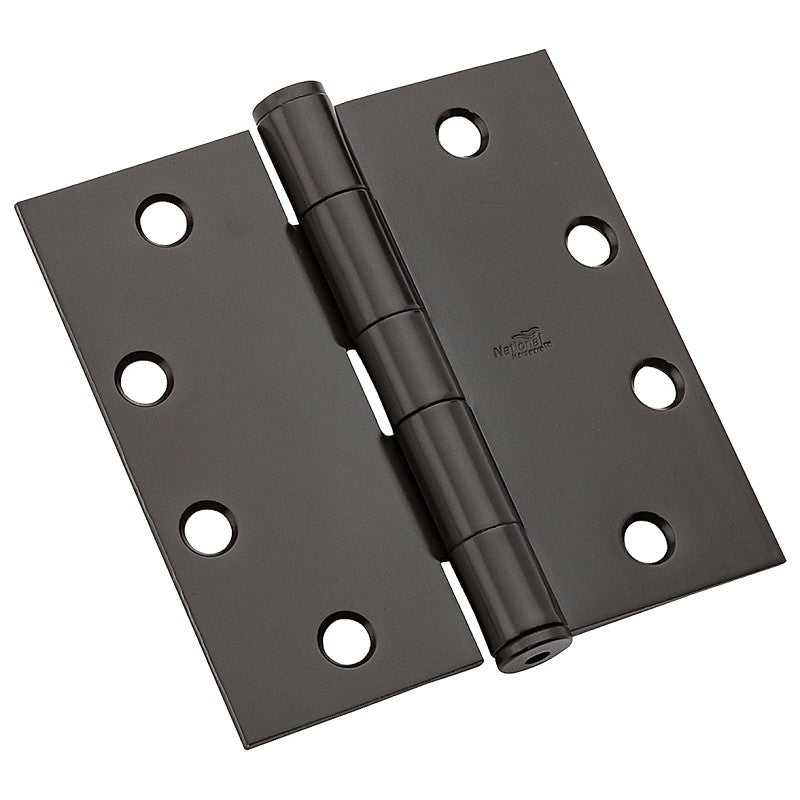 National Hardware DPB179 Series N236-018 Template Hinge, 4-1/2 in H Frame Leaf, 1.3875 in Thick Frame Leaf, Steel, 90 lb (Pack of 12)
