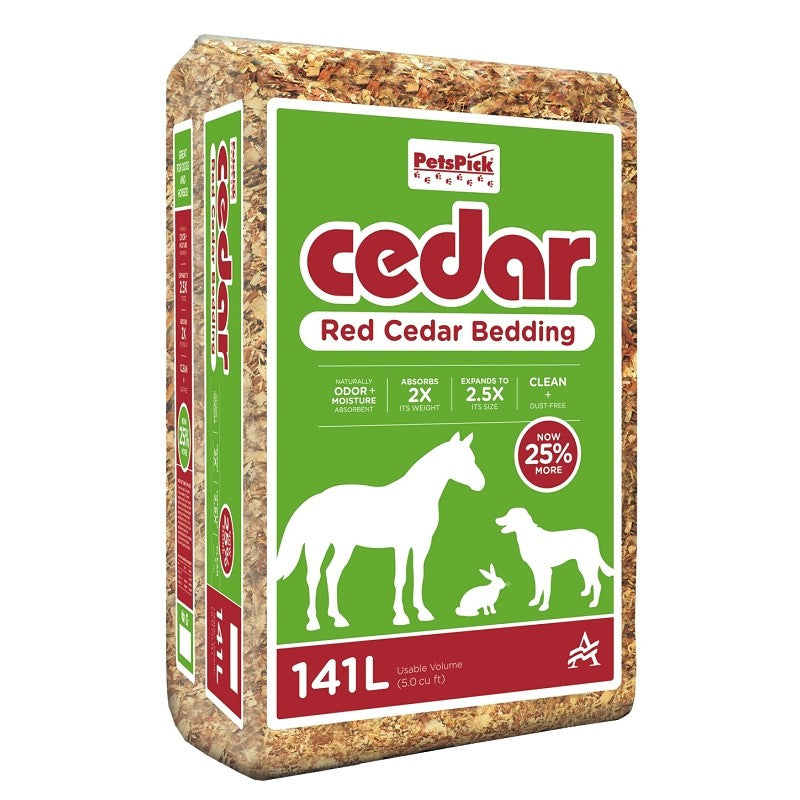 PetsPick 2.0P5PT55 Livestock Bedding, Cedar, Red