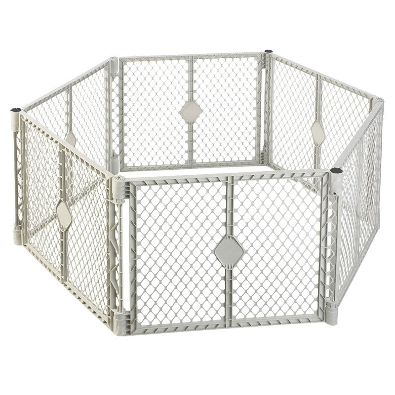 Toddleroo by North States 8666 Portable Play Area, Plastic, Light Gray, 26 in H Dimensions