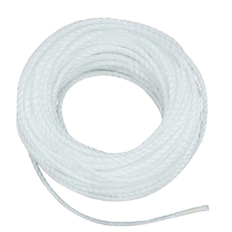 Baron 54807 Rope, 1/4 in Dia, 100 ft L, 133 lb Working Load, Nylon/Poly, White