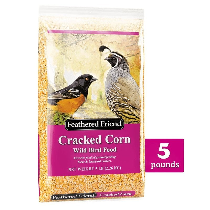 Feathered Friend 14366 Wild Bird Food, 5 lb Bag, Attracts: Birds, Jay, Quail, Sparrow