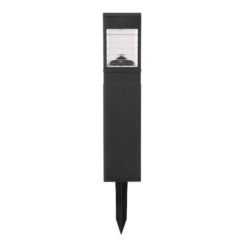 Boston Harbor 27091 Solar Bollard Pathway Light, Ni-MH Battery, AA Battery, 1-Lamp, LED Lamp, Plastic Fixture, Black (Pack of 12)