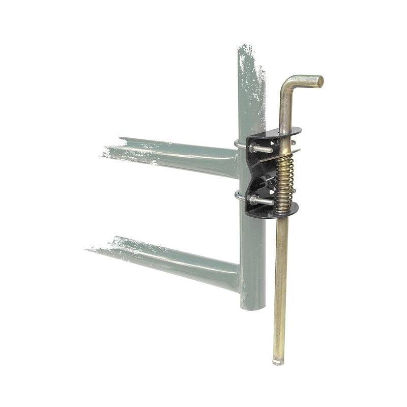 Koch 4076113 Gate Anchor, Powder-Coated, For: 1-3/4 to 2 in OD Round Tube Gate