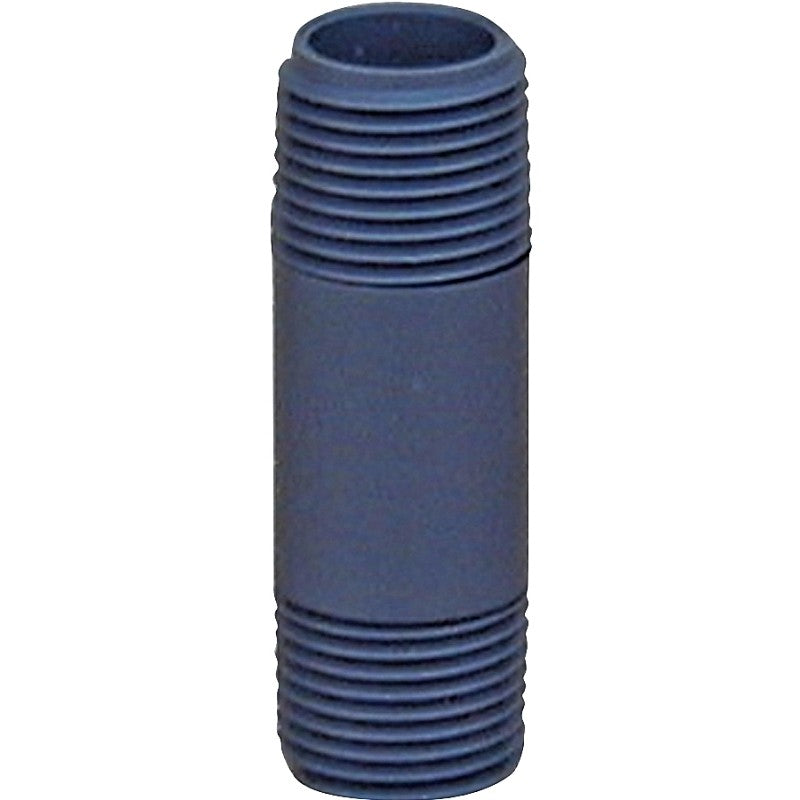 Lasco 212080BC Pipe Nipple, 1-1/4 in, PVC, SCH 80 Schedule, 8 in L