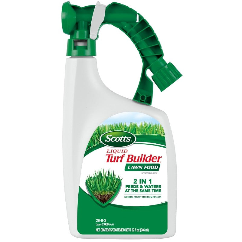 Scotts Turf Builder 5420406 Lawn Food, 32 fl-oz Bottle, Liquid, 29-0-3 N-P-K Ratio