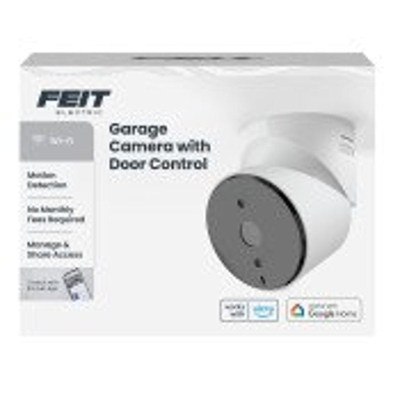 Feit Electric CAM/GAR/WIFI Smart Garage Door Opener Camera with Door Control, 90 deg View, 1080 pixel Resolution