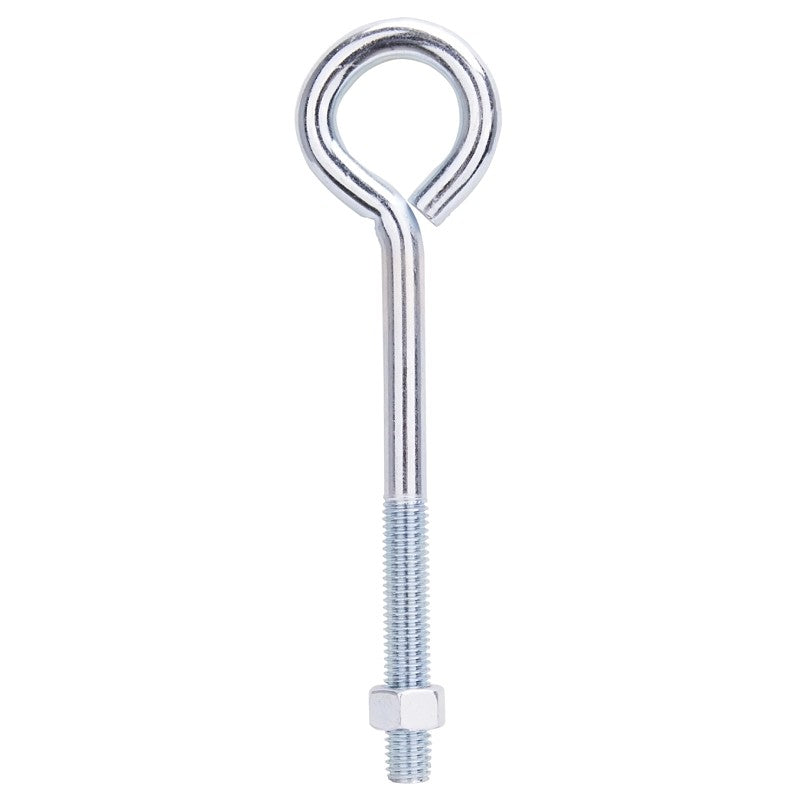 ProSource LR289 Eye Bolt, 12.8 mm Thread, Machine Thread, 3 in L Thread, 2-3/16 in Dia Eye, 587 lb Working Load, Steel (Pack of 10)