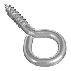 Large Eye Screw Eye 1-5/8 Inch #8 Stainless Steel 2 Pack (POS)