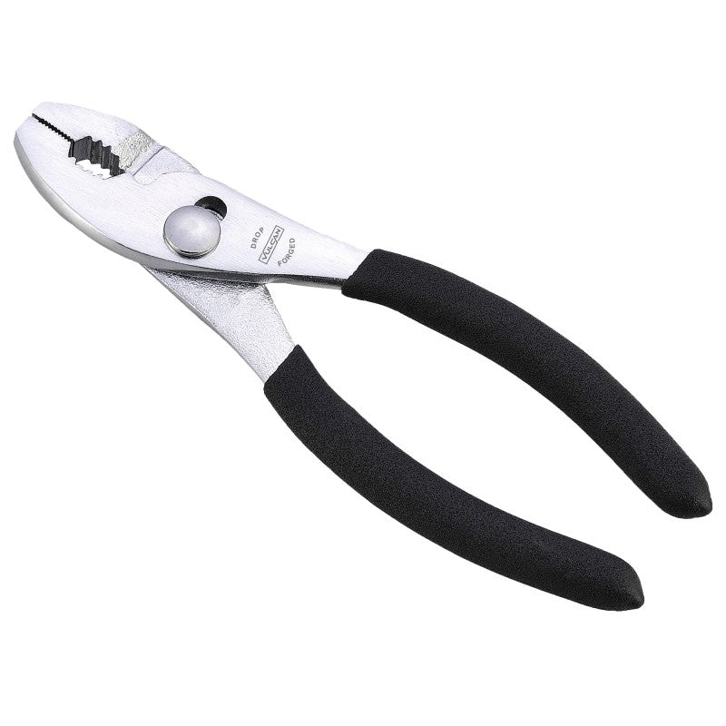 Vulcan JL-NP001 Slip Joint Plier, 6 in OAL, 1 in Jaw Opening, Black Handle, Non-Slip Handle, 1 in W Jaw, 7/8 in L Jaw (Pack of 40)
