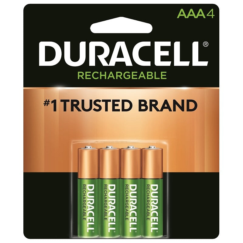 Duracell 66160 Battery, 1.2 V Battery, 700 mAh, AAA Battery, Nickel-Metal Hydride, Rechargeable