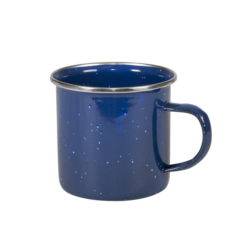 Stansport 15985 Coffee Mug, 12 oz Capacity, Stainless Steel, Blue