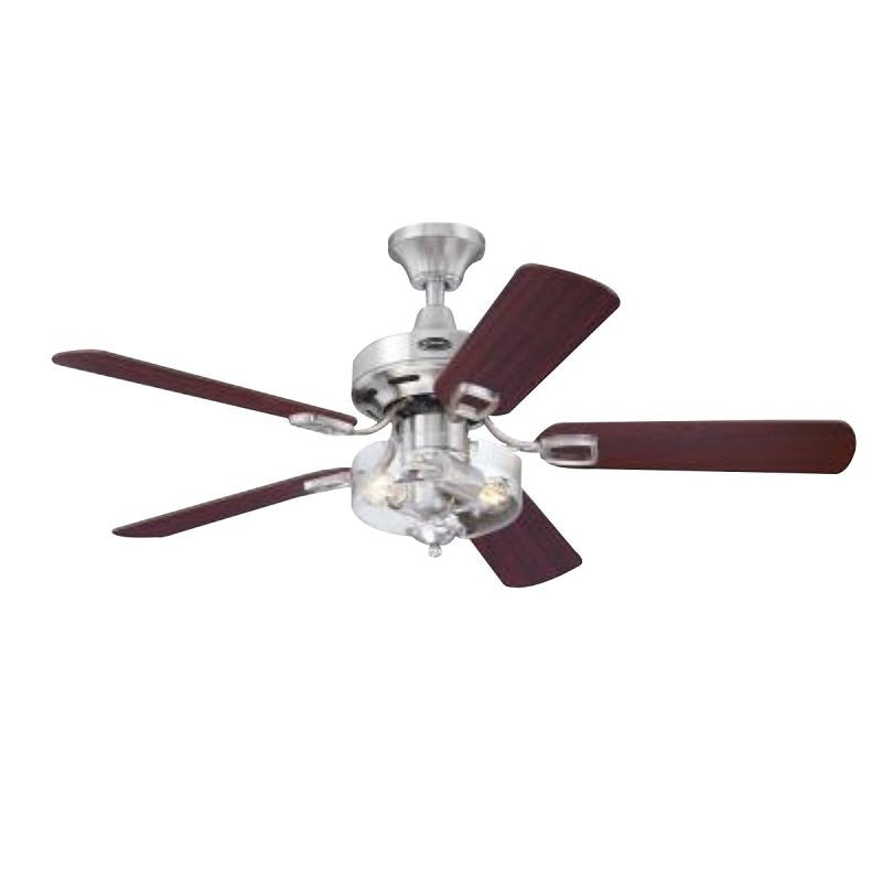 Westinghouse Richboro Series 7312500 Indoor Ceiling Fan, Light Maple/Rosewood Blade, 42 in Sweep, MDF Blade