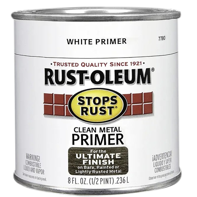 Rust-Oleum 7780730 Primer, Flat, White, 0.5 pt