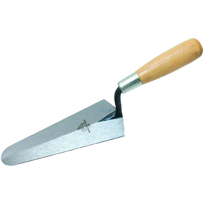 Marshalltown 48 Gauging Trowel, 7 in L Blade, 3-3/8 in W Blade, HCS Blade, Wood Handle