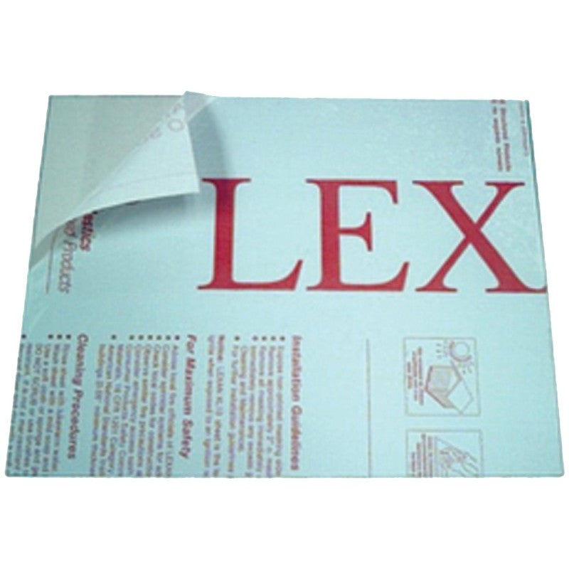 Plaskolite 1PC3244A Safety Sheet, 44 in L, 32 in W, 0.093 in Thick, Clear (Pack of 6)