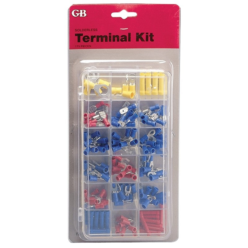 Gardner Bender TK-175 Wire Connector/Terminal Kit, Solderless, Assorted, For: 22 to 10 AWG Wire, 175 -Piece