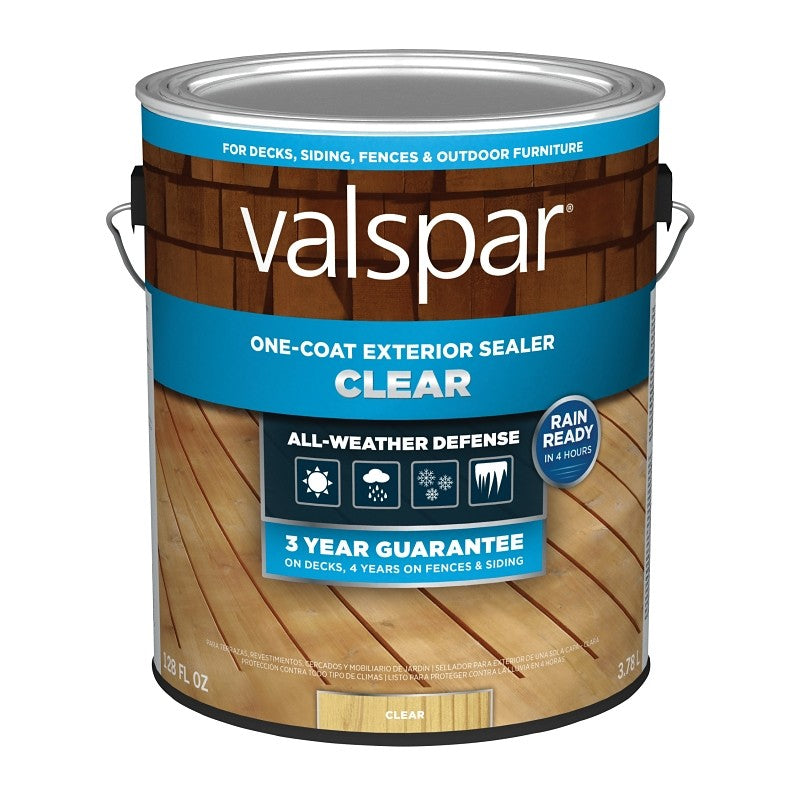 Valspar VL1028069-16 Exterior Sealer, Clear, Liquid, 1 gal (Pack of 4)