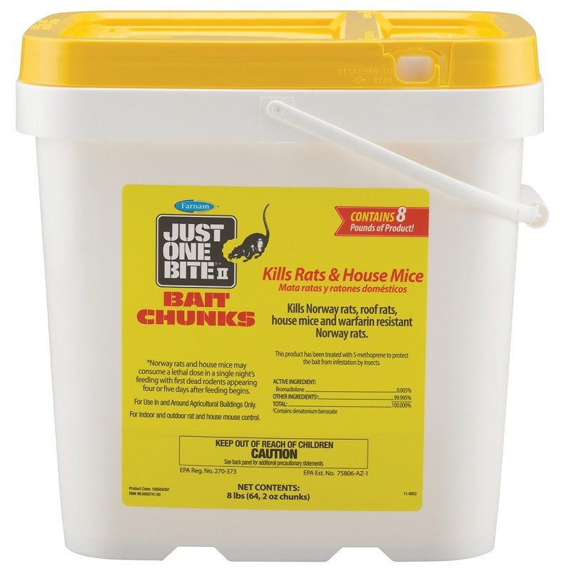 Starbar Just One Bite 100504297 Mouse and Rat Killer, Solid, 2 oz Pail